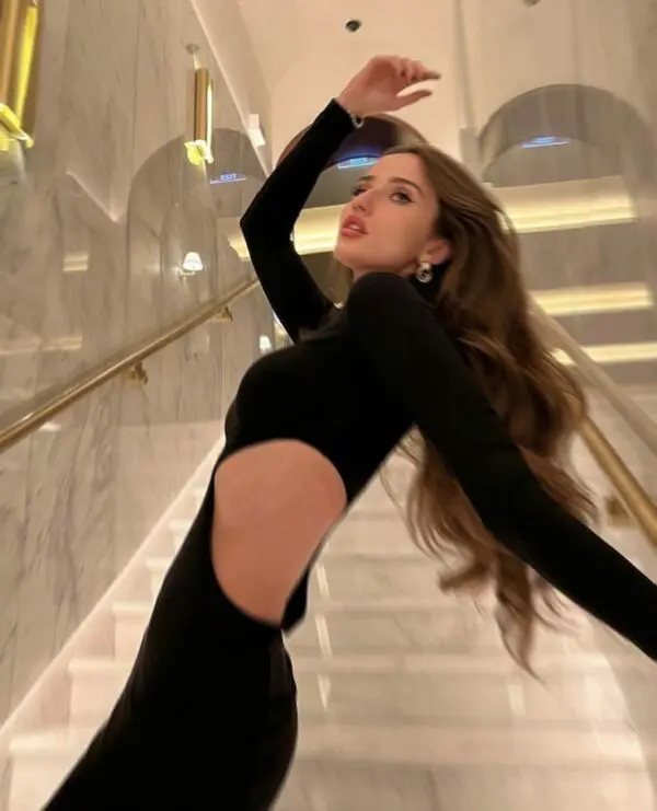 CRUSH ON Maxi Μακρυμάνικο Φόρεμα Με Άνοιγμα Στο Πλάι - Image 2