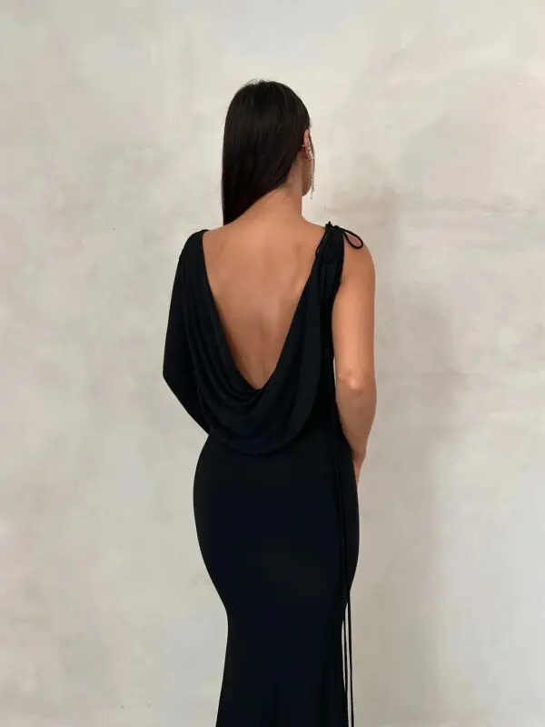 CHASE ME FOREVER Maxi Φόρεμα Με Ένα Μανίκι Και Ντραπέ Λεπτομέρεια - Image 6