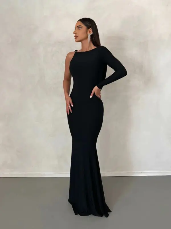 CHASE ME FOREVER Maxi Φόρεμα Με Ένα Μανίκι Και Ντραπέ Λεπτομέρεια - Image 5