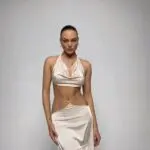 SHE CAN STEAL YOUR HEART Σετ - Τοπ Με Maxi Φούστα Με Λεπτομέρειες Από Στρασάκια - Image 2