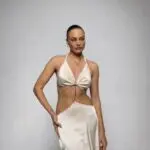 SHE CAN STEAL YOUR HEART Σετ - Τοπ Με Maxi Φούστα Με Λεπτομέρειες Από Στρασάκια - Image 4