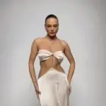 SHE CAN STEAL YOUR HEART Σετ - Τοπ Με Maxi Φούστα Με Λεπτομέρειες Από Στρασάκια - Image 5