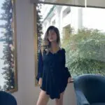 WATCH ME DANCE Mini Long-sleeve Dress With Inner Shorts And Frill Details