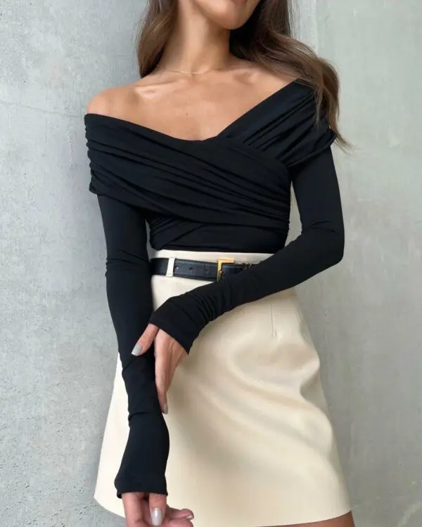 TALK TO ME Long-sleeved Bodysuit - Image 4