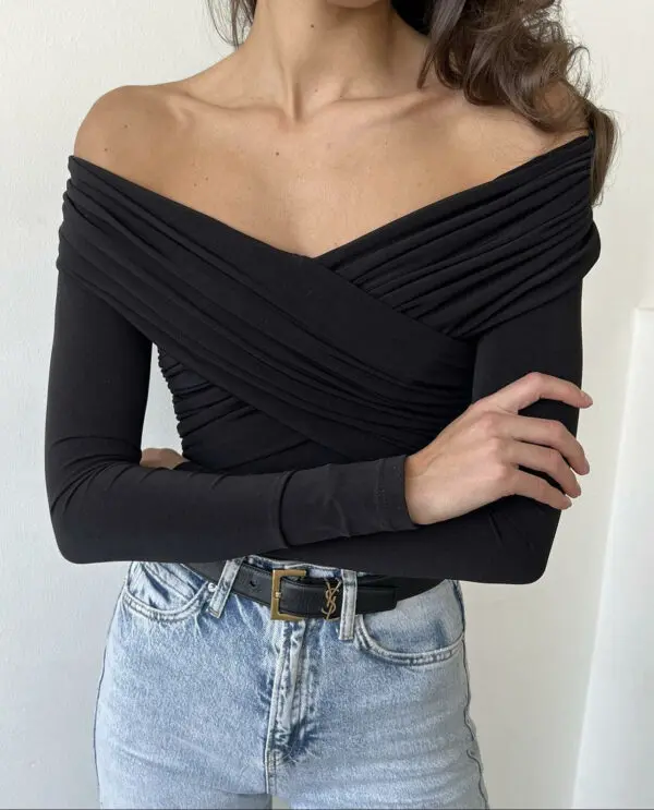 TALK TO ME Long-sleeved Bodysuit - Image 3