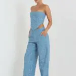DON'T CALL ME YOURS DENIM Pants With Sequins Details - Image 5