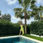 SEASIDE SERANADE Maxi Ντραπέ Φόρεμα Που Δένει Στο Λαιμό Με Λεπτομέρεια / Βολάν - Image 5