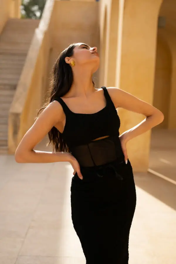 ROLLERCOASTER Set With Transparent Details - Top With Maxi Skirt - Image 2