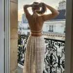 Pleated Set - Maxi Skirt And Top - Image 3
