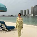 SOUR CANDY See-Through Co-Ord Set -Long-Sleeve Top With Maxi Skirt -Green - Image 2