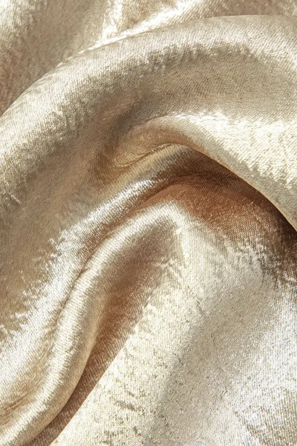 Maxi Dress With Straps And Open Back -Gold - Image 9