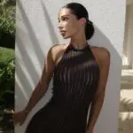 Maxi Crochet See Through Open Back Dress - Image 2