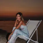 Maxi Fitted Dress With Straps And Floral Print - Image 7