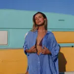 PALOMA Μακρυμάνικο Oversized Ασύμμετρο Λινό Πουκάμισο 