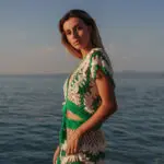 Crochet Handmade Perforated Top With Skirt Set - Image 2