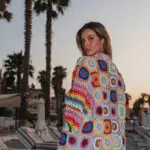 Crochet Handmade Multicolor Cardigan - Image 3