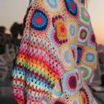 Crochet Handmade Multicolor Cardigan - Image 4