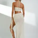 ORGANIC Organic Cotton Maxi Skirt With Side Tie - Image 3