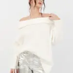 Long Sleeve Knitted Loose Line Sweater - Image 6