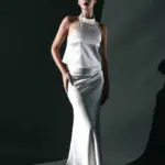 Co-Ord Set - Top With Maxi Skirt Satin Texture - Image 5