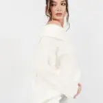 Long Sleeve Knitted Loose Line Sweater - Image 7