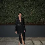 Maxi Μακρυμάνικο Δαντελένιο Φόρεμα Με Δέσιμο Στο Στήθος - Image 7
