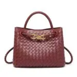 Eco Leather Bag With Gold Detail
