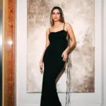 Maxi Φόρεμα Με Ανοιχτή Πλάτη , Σούρα Και Μακριές Τιράντες - Image 2