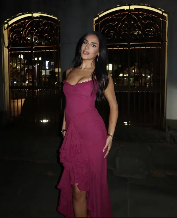 Maxi Asymmetric Dress With Straps And Ruffle Detail - Image 2