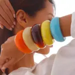 Bangle Open Bone Bracelet With Asymmetrical Surface