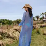 MIMOSA Sheer Maxi Kaftan - Κimono With Laces - Image 3