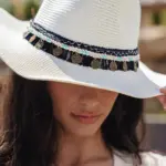 ESTELLA Hat Decorated With Pennies-White - Image 2