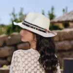 ESTELLA Hat Decorated With Pennies-White - Image 3