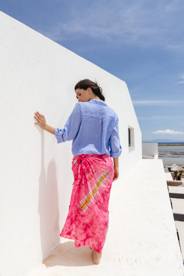 MAYA TIE DYE Sarong- Fuchsia - Image 2