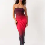 Maxi Strapless Tulle Dress With Inner Lining