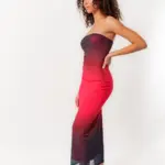 Maxi Strapless Tulle Dress With Inner Lining - Image 2