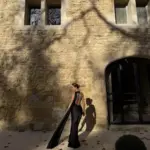 Maxi Σατέν Φόρεμα Δετό Στο Λαιμό Με Κορδόνια Και Φουλάρι- Μαύρο
