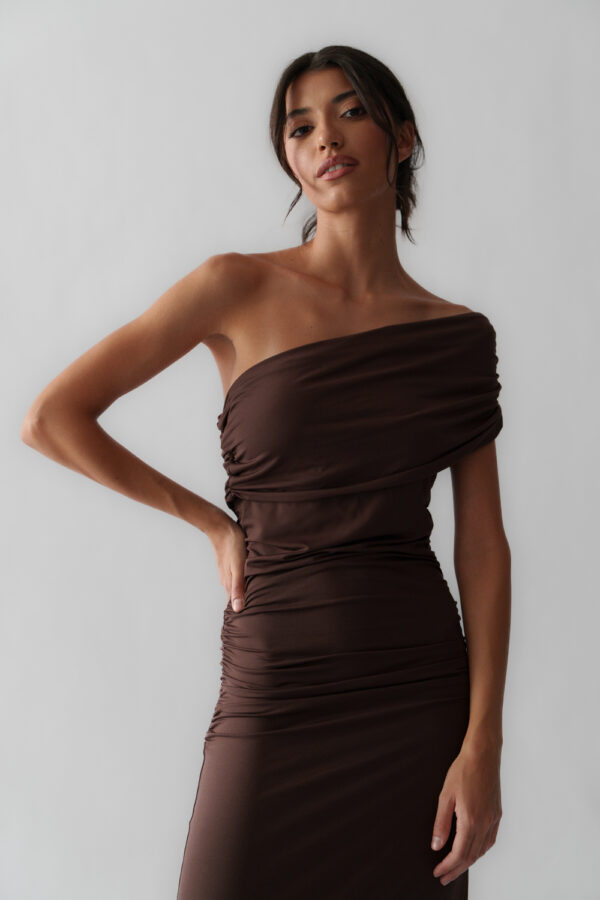Maxi Dress With Dropped Shoulder