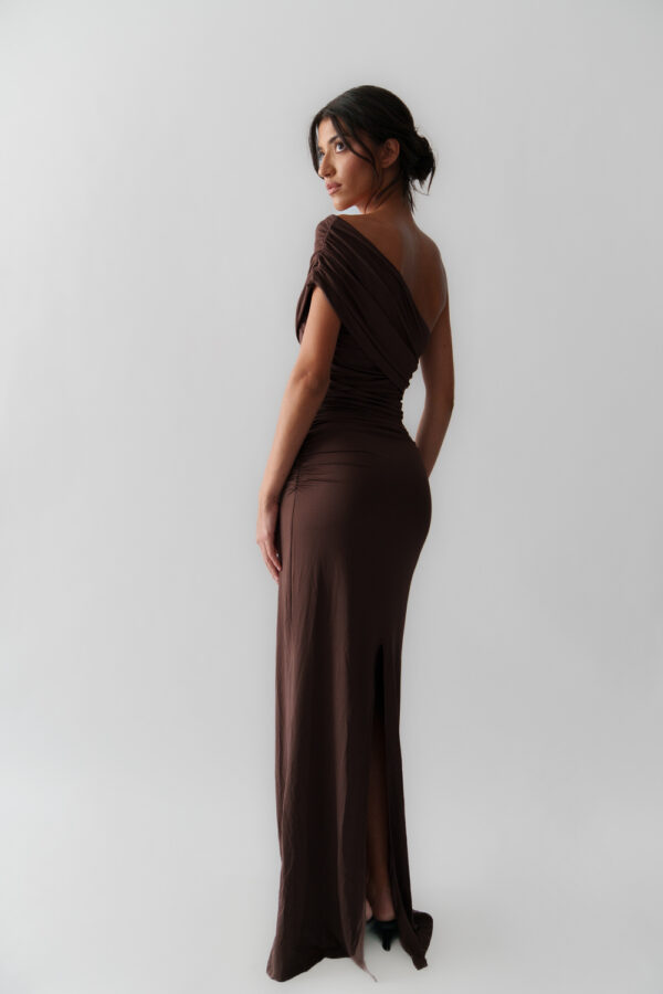 Maxi Dress With Dropped Shoulder - Image 4