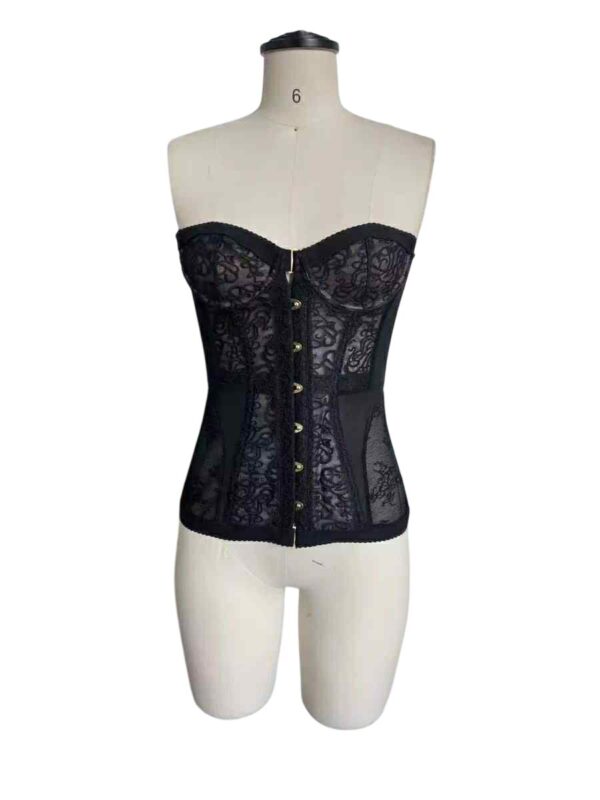Lace Corset With Metallic Clasps - Image 3
